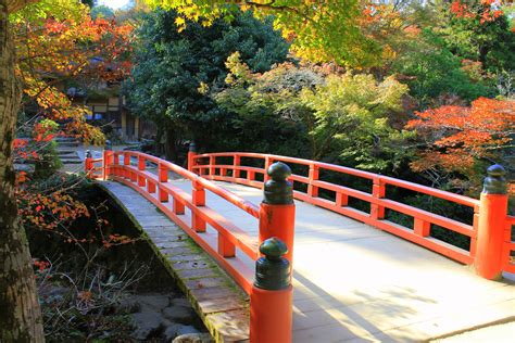 Red Bridge Miyajima Japan Lugares De Vacaciones Jardin Oriental Japon
