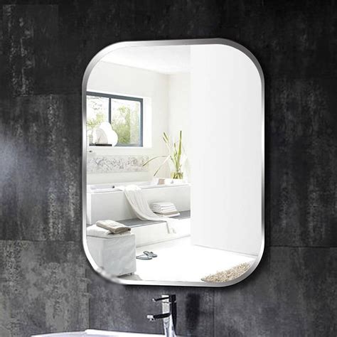 Luxury A1 Frameless Square Bathroom Wall Mirror Toilet Dressing Table