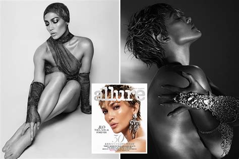 Leggy Jennifer Lopez 51 Dazzles As She Poses In Jewel Encrusted Outfit For Allure Magazine S