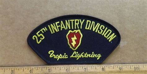 Us Army 25th Infantry Division Tropic Lightning Embroidered Patch