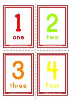 The flashcards come in two varieties worksheet printable exercises. Free Printable Number Flashcards 1 50 - Think Big, Act ...
