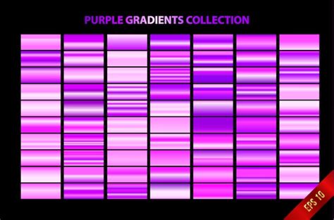 Purple Gradients Collection Vector Premium Download