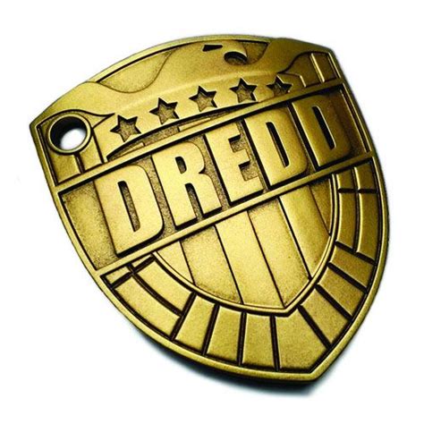 Judge Dredd Comic Badge Scale Prop Replica Planet Replicas Judge Dredd Judge Dredd