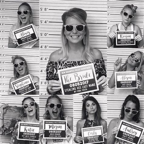 Printable Bachelorette Party Mugshot Jail Signs Bachelorette Mug