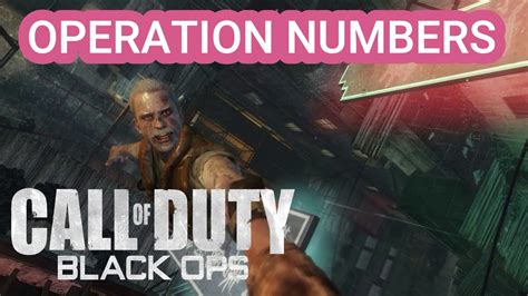 Call Of Duty Black Ops Operation Numbers Youtube