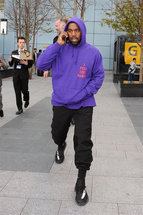 Kanye West Wears New Yeezy Boost S Again Kanye West Outfits Kanye West Style Yeezy Outfit