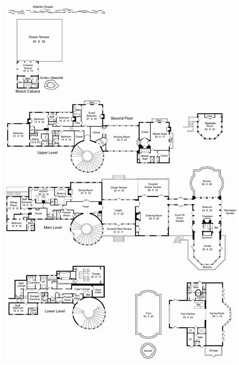 Mega Mansion Floor Plans Los Angeles Modern House Zion Star