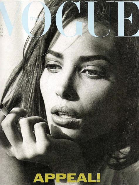 Christy Turlington By Steven Meisel Vogue Italia October 1989 Vogue Magazine Covers Fashion