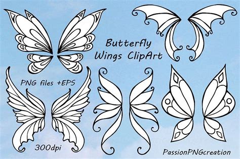 Butterfly Wings Clipart Butterfly Wings Wings Drawing Butterfly