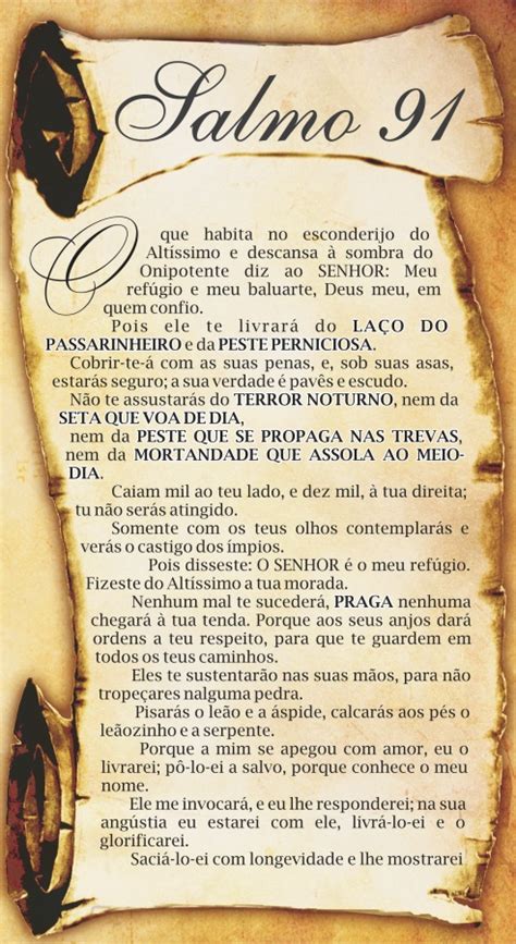 Salmo 91 En Español Para Imprimir Imagui