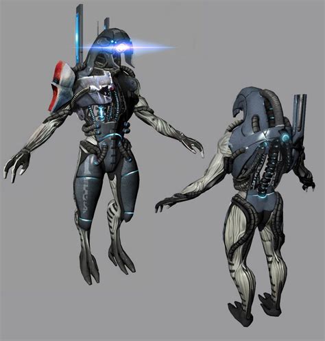Geth Concept Characters And Art Mass Effect 2 Concept Art Mass