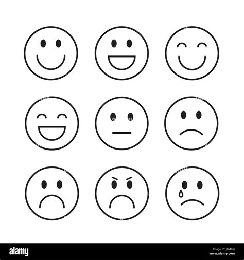 Sad Face Emoticon Black And White Stock Photos And Images Alamy