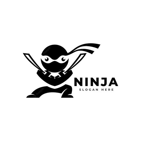 Premium Vector Ninja Warrior Icon Simple Black Ninja Head Logo