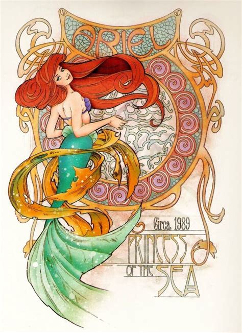 Disney Princess Art Nouveau Imgur Art Nouveau Disney