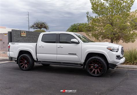 22x10 Fuel Off Road Contra Gloss Black W Candy Red Accents D643 8x170