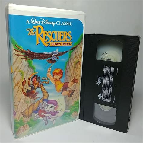 The Rescuers Down Under A Walt Disney Classic Vhs Tape Clean And