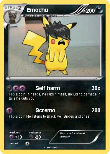 Pokémon Emochu 27 27 Self Harm My Pokemon Card
