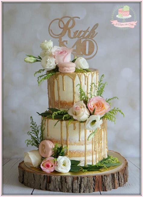 Naked Buttercream Floral Decorated Cake By Jo Finlayson Cakesdecor Hot Sex Picture