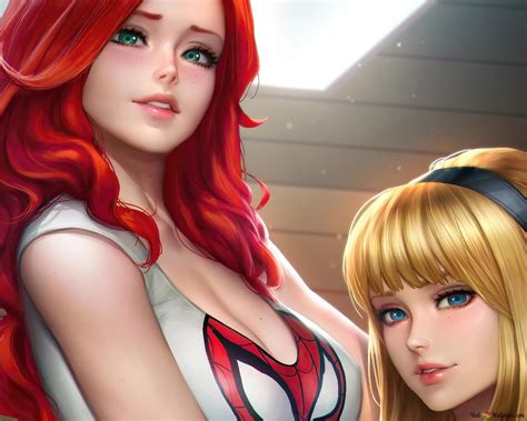 Gwen Stacy And Mary Jane Watson 4k Wallpaper Download