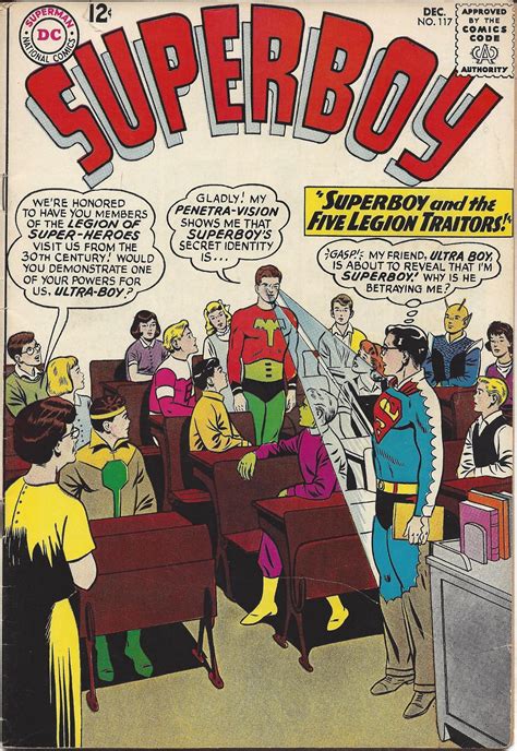 Superboy Issue From The Silver Age Featuring The Legion Of Super