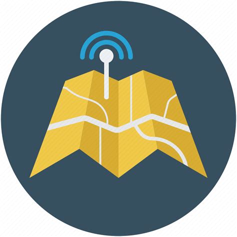 Gps Map Signal Tracking Waypoint Icon Download On Iconfinder