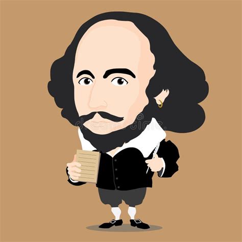 William Shakespeare Character Stock Vector Illustration Of