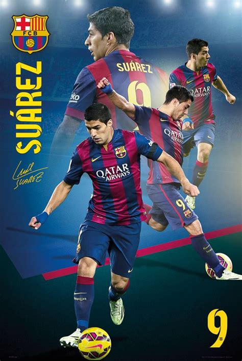 Luis Suarez Sezon 2014 2015 Fc Barcelona Plakat Sportowy Nice Wall