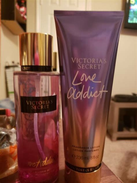 Victorias Secret Love Addict Fragrance Body Mist Spray And Lotion Set