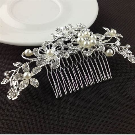 Buy Flower Hair Comb Classic Hair Jewelry Pearl