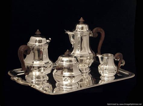 Christofle Art Deco Sterling Silver Tea Coffee Set Gümüş