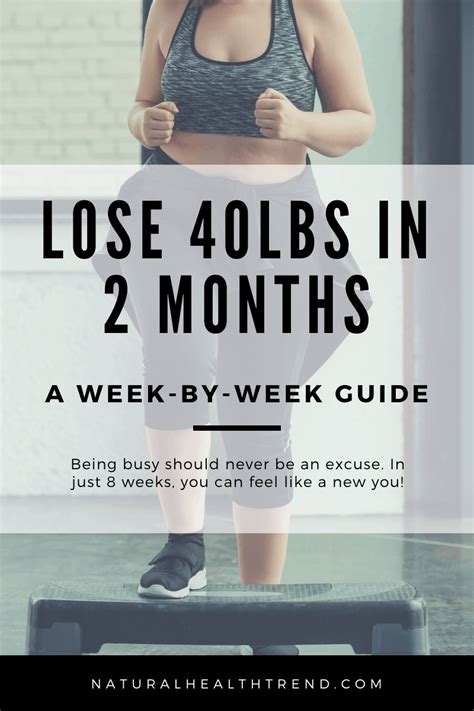 How To Lose 40 Pounds In 2 Months Natural Health Trend