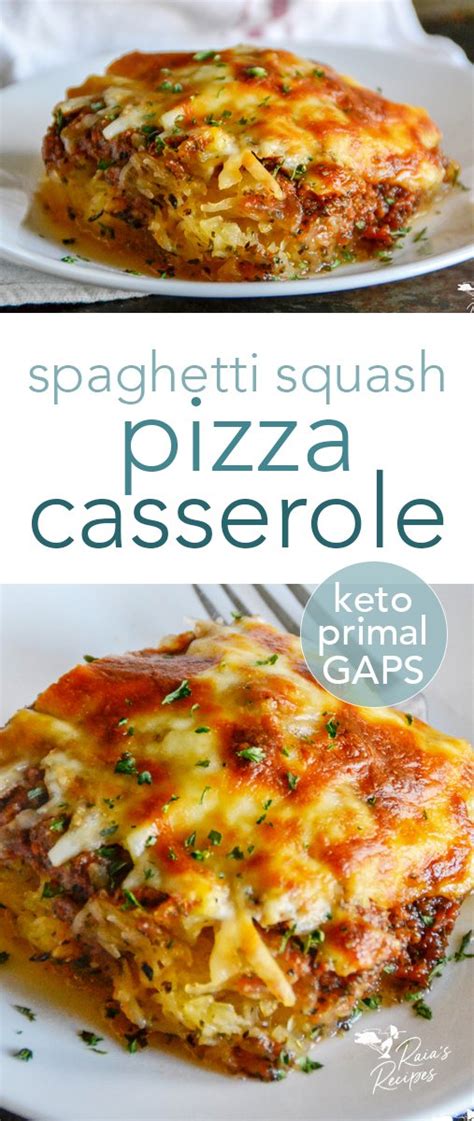 Spaghetti Squash Pizza Casserole Primal Low Carb
