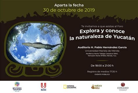 CONABIO on Twitter Te invitamos a asistir al Foro Explora y conoce la naturaleza de Yucatán