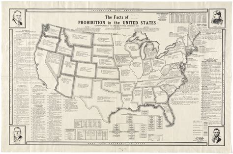 The Facts Of Prohibition In The United States Norman B Leventhal Map