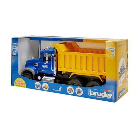 Bruder 02815 Mack Granite Tip Up Truck Play Vehicle For Kids Age 3