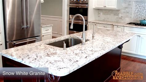 Snow White Granite Kitchen Countertops Youtube