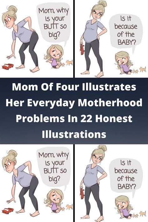 Mom Of Four Illustrates Her Everyday Motherhood Problems In 22 Honest