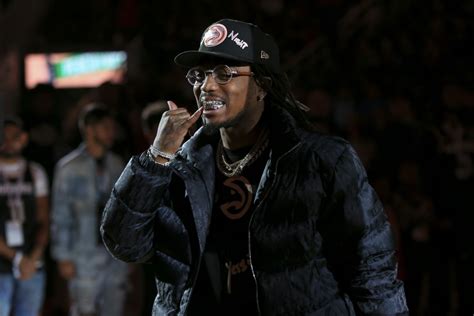 Nba Playoffs Quavo Celebrates During Hawks And 76ers Game Sports