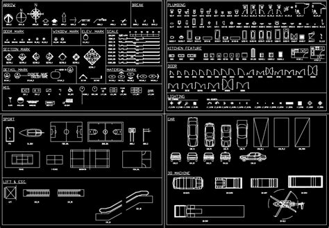 Cad Library Autocad Blocks And Drawings Download Autocad Blocks Set