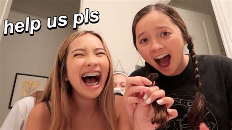 Cutting My Sisters Hair Because Were Going Insane Youtube