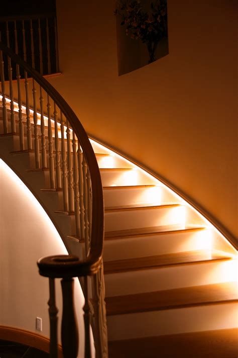 Led Strip Lights Living Room Ideas Lighting Staircase Led Stairs