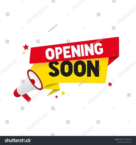 Opening Soon Banner Vector Store Badge Stock Vector Royalty Free