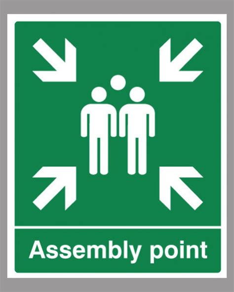 Assembly Point Sign On Rigid Pvc From Aspli Safety