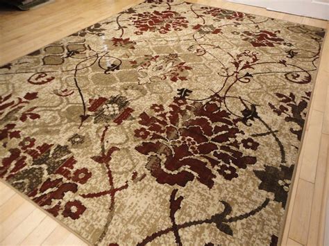 Modern Rug Contemporary Area Rugs Burgundy 8x10 Abstract Carpet 5x7