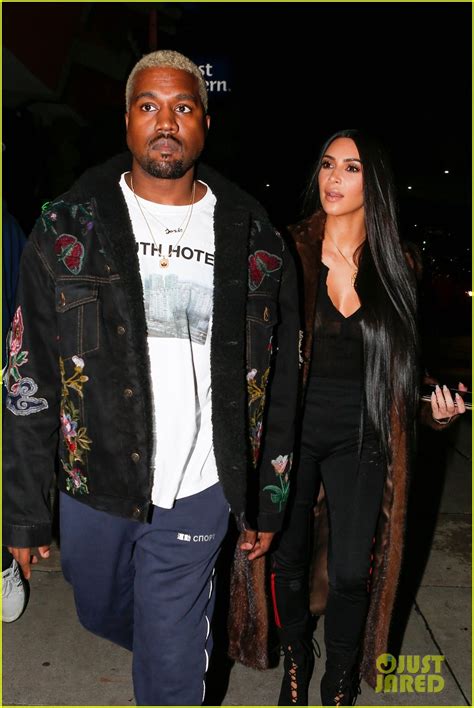 Full Sized Photo Of Kim Kardashian Kanye West Enjoy Romantic Dinner 01