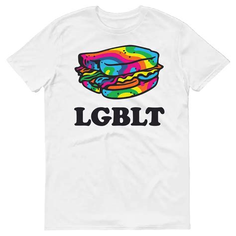 Lgblt Funny Gay Bi Trans Lgbt Sandwich Rainbow T Shirt T Idea T