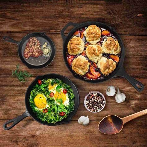 Pre Seasoned Cast Iron Skillet Set Of Review Memaws Southern Kitchen