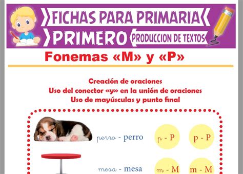 Fonemas M Y P Para Primer Grado De Primaria Actividades 2022