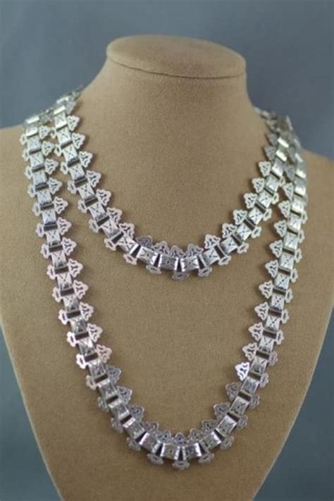 Vintage Silver Necklace Necklace Chain Jewellery