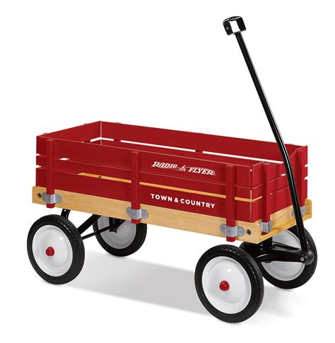 Radio Flyer Town And Country Wood Body Red Wagon